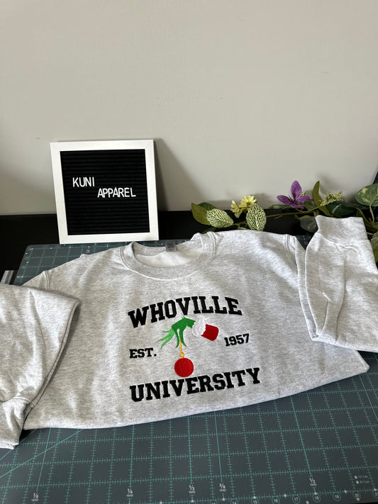 Who University Christmas Sweatshirt