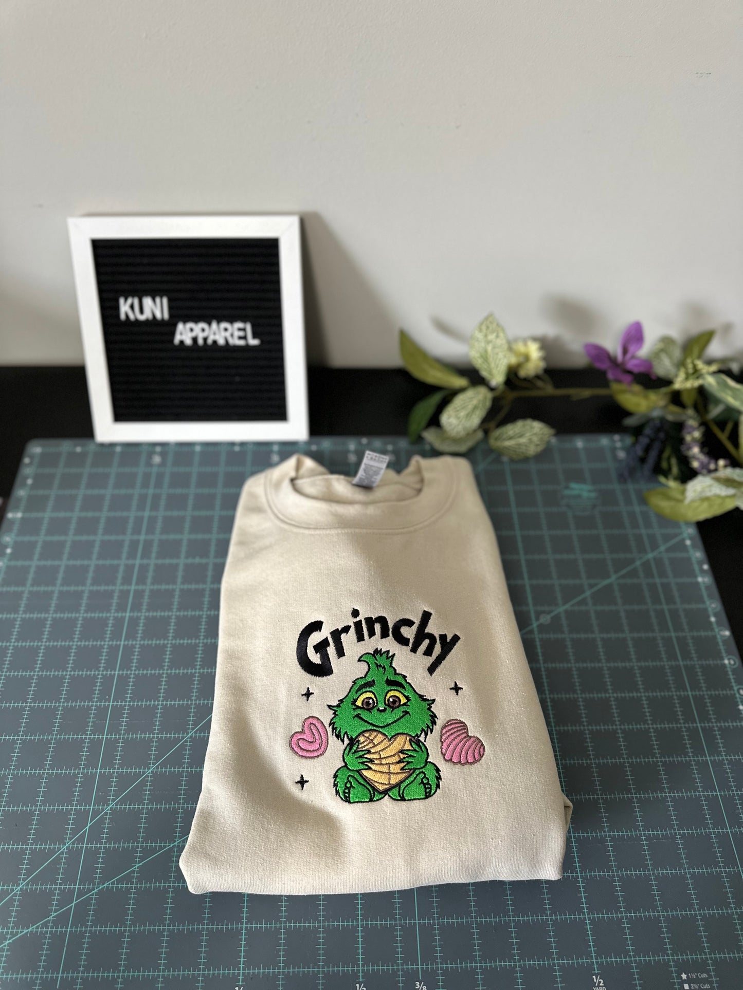 Baby Green Christmas Concha Sweatshirt